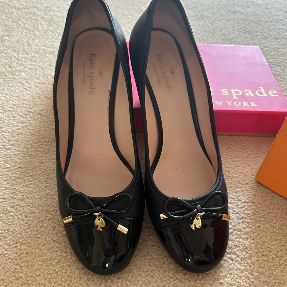 Kate Spade Kacey black shoes, size 9.